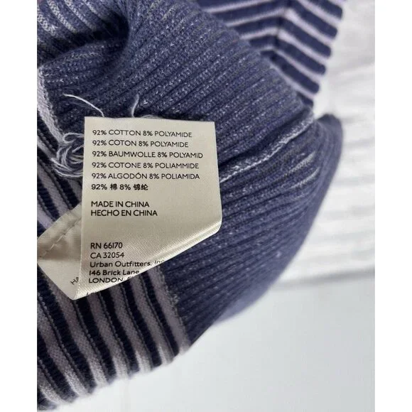 DAILY PRACTICE ANTHROPOLOGIE Women's Blue Ribbed Knit Tunic Dress Small - Picture 4 of 5